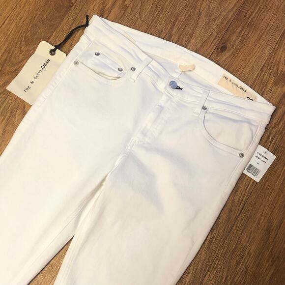 Rag & Bone Bright White Skinny Leg Jeans Size 32 - Picture 2 of 14